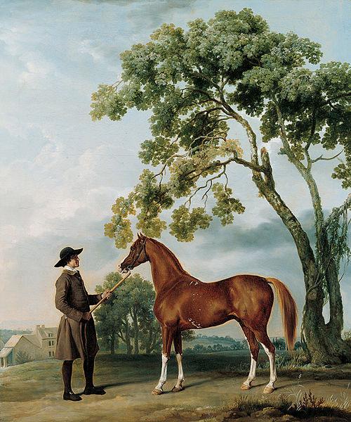 George Stubbs Lord Grosvenor's Arabian Stallion with a Groom